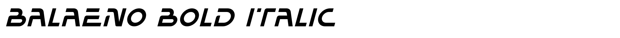 Balaeno Bold Italic image